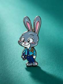 Disney 2pcs Zootopia Cute Cartoon Fox & Rabbit Enamel Pins, Random Style 4pcs Creative Character Brooch Pins For Collar Decoration, Backpack, Jacket And Clothing Accessories - Multicolor - View 7