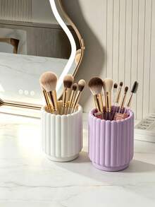 Cosmetic Organizer, Multi-Functional Student Stationery Pen Holder, Desktop Makeup Brush Holder, Large Capacity Detachable Desktop Storage Box, Pen Holder, Personalized Skincare Storage Box - Gift For Women, Creative Gift For Her, Large Capacity Cosmetic Storage Box, Multi-Functional Student Stationery Pen Rack, Detachable Makeup Brush Desktop Storage Tube Rack, Vanity Storage Box - Multicolor - View 3
