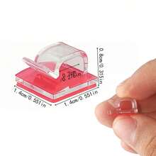 100 cái kẹp cáp dán ngoài trời, kẹp đèn Giáng Sinh, kẹp trang trí, móc tự dính, kẹp quản lý dây, phụ kiện đèn dây trang trí - Nhiều màu - Xem 6