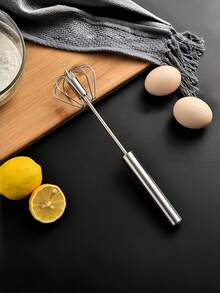 1pc Stainless Steel Multi-Function Mixer And Milk Frother - Handheld Manual Whisk, Suitable For Eggs And Cream - Kitchen Essential Tool, Christmas Gift, All Season Use - Multicolor - View 5