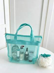 Baby Mesh Storage Bag Portable Parenting Organizer Tote Transparent Mesh Design Large Capacity Baby Supplies Storage Basket - Storage Bag - View 9