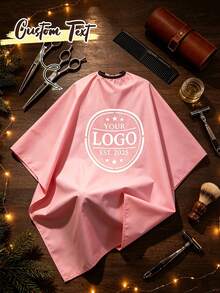 Customized Hairdressing Apron, Customized Hairdressing Cape, Personalized Hairdressing Cape With Logo, Can Print Hair Salon Logo Pattern And Text, Professional Durable Lightweight Breathable Neutral Home Salon Apron, Customized Hair Salon Home Salon Customer Cape - Multicolor - View 2