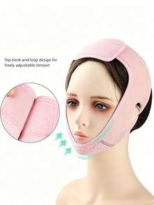 1pc Facial Contour Training Band, Elastic Bandage, Nasolabial Fold Tightening Face Band - Multicolor - View 5