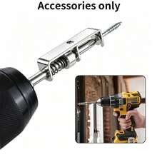 UNISURE 1 Set 150mm Anti-Drop Spring Positioning Screwdriver Set, S2 Steel Cross Anti-Slip PH2 Magnetic Bit, Minimalist Blue Cylindrical Spring Design, Screw Fixing Positioning Tool, Suitable For Home Repair And Father's Day Gift - Spring-loaded Screwdriver + Head - View 3