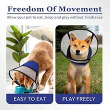 Pet Elizabeth Collar (For Dogs), Soft & Breathable Dog Neck Collar, Anti-Licking Protective Collar, Adjustable, Suitable For Post-Surgery Protection - View 7