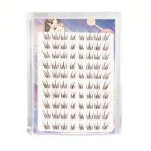 10 Rows Manga Lash Clusters Kit, Natural Look Individual Segmented Lashes, Clear Band Faux Mink Fiber, Daily Wear DIY Eyelash Extensions, Designed For Asian Eye Shapes - C - View 5
