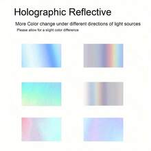 Holographic SilverRoll, Print Text QR Code Barcode Logo, Waterproof BPA‑Free Label Paper - Multicolor - View 4