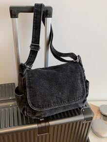 Fashionable Flap Men's One Shoulder Crossbody Bag - Multicolor - View 15