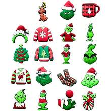 The Grinch Juego de 10 piezas de decoración de zapatos con personajes, clips decorativos para bolsos y uso diario - Ver 6