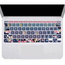 Keyboard Skin For  Chromebook Spin 11 311 CP311 511 512/Chromebook Premium R11 CB5-132T CB3-131/Chromebook R 13 CB5-312T/Chromebook 14 CP5-471/Chromebook 15 CB3-532 C910, Red Flower - View 2