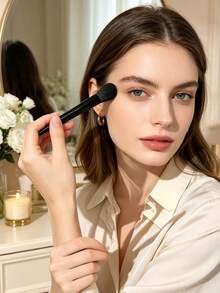 GIVENCHY Makeup Brush Set With Printed Brush Pouch, 3 Pieces, Portable And Durable, Suitable For Travel, With Brand Logo Design, Soft Brush Hair, For Personal Use And Gift Giving, GIVENCHY‑GIFT‑15/16 - Black - View 7