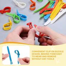 10/30/60pcs Adjustable Poultry Leg Bands, Made Of Non-Slip Plastic, Suitable For Chickens, Ducks, Geese And Other Birds, Convenient For Identification And Management, Designed As Reusable Identification Tags, Accessories, Chicken Accessories (Random Styles Shipped) - Multiple Styles - View 10