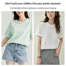 4pcs Exquisite Lace Trim Hem Waist Belt/1 Strap + 3 Buckles/Suitable For T-Shirts, Dresses, Shirts/Invisible Button Extender - Multicolor - View 7