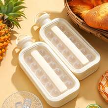 1pc Ice Ball Ice Cube Maker Water Bottle With Lid, Portable Silicone Tray And Water Bottle 2-In-1, Multi-Cavity Mold, Ice Bag, Ice Bucket, Suitable For Home Bar Party, Easy Release Ice Maker, Suitable For Beverages, Juice, Whiskey, Cocktails, Summer Kitchen Tool - Multicolor - View 19