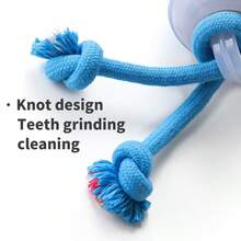 Smart Fully Automatic Rolling Dog Toy Ball, USB-C Rechargeable Interactive Pet Toy With Rope Knot, 3-Speed Obstacle Avoidance Mode, Dental Cleaning & Chewing Toy, Suitable For Indoor Solo Play And Small To Medium Dogs - Blue - View 8