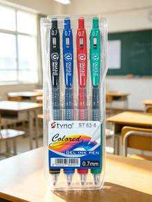 BIA&Styno Classic 12 Colors, 10pcs/8pcs/6pcs Gel Pens, 0.5mm/0.7mm Student Highlight Gel Pens, Manual Accounting, Hand Drawing, Neutral Pens, Back To School Gel Pen Set - Multicolor - View 17