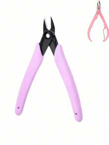 Nail Clipper, Used For Removing Rhinestones And Gems, With Wire Cutting Function, Can Remove Metal Wires And Chains From Nails, Nail Art Tool, Nail Drill Remover, Multi-Functional Comfortable Handle, Women's Nail Art - Multicolor - View 9