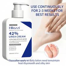 Hllozzi 42% Urea Cream + 2% Salicylic Acid, Suitable For Rough, Thick, Dry, Cracked Skin. Light Beige. Contains Plant-Derived Squalane, Exfoliates And Moisturizes, Provides All-Day Hydration And Protection. Specifically Designed For Feet, Knees And Elbows. - Urea Cream - View 4