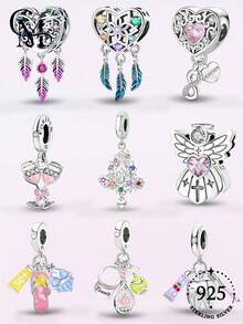 1pc 925 Sterling Silver Lotus Dreamcatcher Pendant, Suitable For DIY Jewelry Bracelet Accessories For Women - Gather - View 1