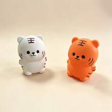1pc Realistic Tiger Squeeze Toy Stress Relief Decor - Multicolor - View 2