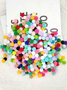 1.5/2mm Mixed Color Fluffy Soft Pom Poms Balls Handmade DIY Crafts Home Decor Sewing Supplies - Multicolor - View 8
