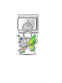 Elegant Single-Section Module With Italian Bracelet Pendant DIY Jewelry Making Kit, 306 Stainless Steel Single Pendant Airplane-Heart Lock And Flower Butterfly Multi-Function Jewelry Pieces Suitable For Everyone To Create Fashionable Bracelets And Other Personalized Creative Jewelry - Multicolor - View 4