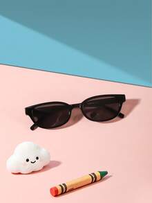 1PC Kids 9‑14Y PC Fashion Glasses, Vintage Decor Eyewear For Holiday Casual Summer Occasions With Glasses Box - Multicolor - View 8