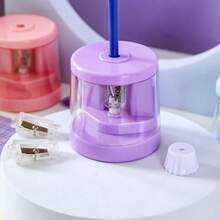Electric Pencil Sharpener, Automatic Pencil Sharpener, Portable Kids Pencil Sharpener, Fast Sharpening Blade, Suitable For #2/Colored Pencils (6-8mm)/School/Classroom/Office/Home (Multiple Colors Available) - Single Piece - View 4