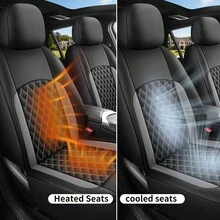 4PCS/9PCS Universal Car Seat Cover Set - Optional Front 2 Seats Or Full 5 Seats, Diamond Quilted Faux Leather With Non-Slip Backing, Easy Installation; Suitable For Sedan, SUV And Pickup Truck; Car Interior Protection Kit And Accessories. - Seat Covers - View 10