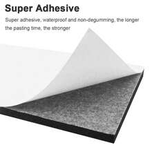1pc Self-Adhesive Foam, Black With Adhesive Backing Multi-Purpose Foam Rubber Sheet, High Density Foam Board, Furniture Pad, Floor Protector, Anti-Scratch, Anti-Slip, Sound-Insulating, Crafts, DIY Projects Easy To Cut - Multiple Styles - View 2