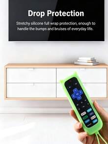 Funda protectora de silicona con forma de orejas de gato para control remoto, funda de silicona de unicolor con brillo anti-pérdida para control remoto, incluye gancho, cordón incorporado, adecuada para control remoto de TV - multicolor - Ver 4