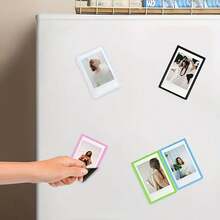 5 buah Bingkai Foto Magnetik Kreatif untuk Kulkas, Kantong Foto Magnetik Berwarna-warni yang Dipersonalisasi - Bingkai Kolase Foto yang Dapat Digunakan Kembali untuk Kulkas/Freezer dan Permukaan Logam, Dekorasi Rumah - Satu-Ukuran - View 4