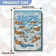 Scenic Maze Activity Notebooks Garden, Town, Harbor And Snow Village Pathfinding Puzzles, Progressive Brain Games To Build Focus, Logic, Observation And Problem-Solving Skills - Style - View 2