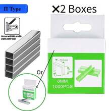 1件裝 3合1 重型釘槍套組,附 600/800/1000 顆釘子,適用於軟裝飾、木工與家具,人體工學省力手柄,含 600 顆釘子 - B - 查看 19
