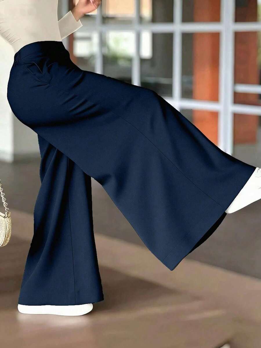 Women Pants - Navy Blue - View 1