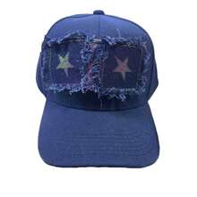 1pc Star Street Casual Party Cute Patchwork Print Navy Blue Baseball Cap, All Season Wear, Polyester - A-812 - View 1