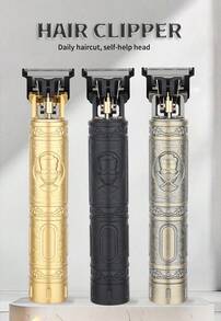 HIENA 男士USB充电式胡须修剪器，无线电动理发器 - 精密T型刀片修剪器，4个可调节梳子，理容套装，时尚修剪器，经久耐用 - 彩色 - 查看 2