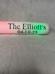 Personalized Glow Stick Stickers: Custom Wedding & Party Decals (Glow Sticks Not Included), Wedding Send-Off - Multicolor - View 8
