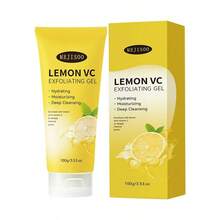 1pc Aloe Vera Exfoliating Lemon VC Exfoliating Gel Body Scrub Deep Cleansing Blackhead Removal - Body Scrub - View 4
