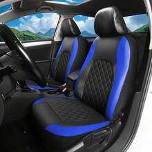 4pcs/9pcs PU Artificial Leather Car Seat Cover Set, Airbag Compatible, Breathable, Suitable For Sedan, Truck And SUV, Comfortable And Durable, Waterproof And Dust-Proof, Prevent Liquid, Stain And Dust From Dirtying Car Seats. - Type a - View 7