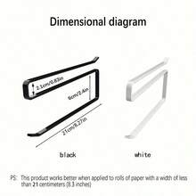 1pc Metal Paper Towel Holder, Multi-Functional Space-Saving Storage Hook, Drill-Free Organizer Rack, Under-Cabinet Hanging Paper Towel Dispenser, Modern Kitchen Paper Towel Holder, Room Decor, Kitchen, Home Decor, Paper Towel Holder - Multicolor - View 6