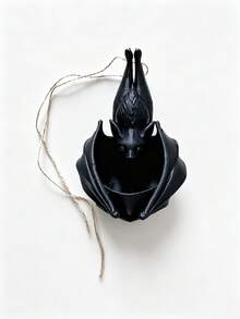 1pc Bat Shaped Hanging Planter, Hanging Bat Planter, Halloween Gothic Hanging Planter Rack Home Decor, Black Bat Flower Basket Vase Garden Hanging Basket, Suitable For Succulents, Vine Plants, Indoor And Outdoor Decoration, Living Room, Patio Or Office Desk Decoration, Great Gift For Plant Lovers, Gothic Room Decor Enthusiasts, Collectors And Gardening Hobbyists, Halloween Decoration, Halloween, Halloween Home Decor, Room Decoration - Counterfeit - View 13