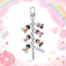8PCS ORTIS Acrylic Keychain Pendant KEONHO JAMES Fan Support Charm - Multicolor - View 13