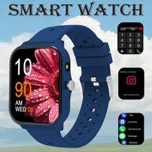 NcmRyu [Smart Watch]Unisex Smart Watch, Comfortable Silicone Strap, Supports Answering Calls, Message Notifications, Music Control, Alarm, 180mAh Battery, 1.83-Inch Full Screen Touchscreen, Compatible With Android And IOS Systems, Sports Style, Suitable For World Cup Party And Gifts For Couples, Elders, Friends, Classmates And Other Holidays - View 14