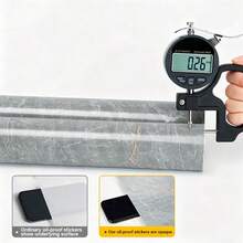 Thick Marble Pattern Self-Adhesive Waterproof Contact Paper, Kitchen Cabinets, Stove And Window Sill Countertop Wallpaper, Peel And Stick, Easy To Remove - A - View 9