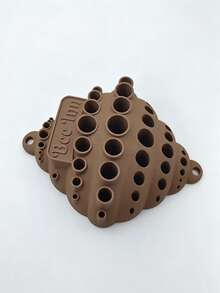 3D Printed Bee House Wall-Mounted Outdoor Suitable For Bees & Butterflies - Plastic Honeycomb Insect Habitat With Multi-Chamber Nest Box & Insect Tubes, Compact Suitable For Gardens, Balconies, Rooftops, Small Space Pollinator Shelter - Multicolor - View 5