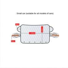 Car Windshield Cover, Thickened Half Cover Car Cover With Magnetic Aluminum Film For Frost And Snow Protection, Suitable For Winter Frost Protection, Indoor/Outdoor Use - Silver - View 11