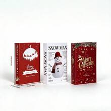 Bộ 3 món đạo cụ sách giả thực tế gấp gọn trang trí phòng Giáng Sinh tại nhà, trang trí phòng khách và phòng làm việc, trưng bày kệ sách, sách giả xếp chồng, trang trí thư viện, văn phòng tại nhà, quán cà phê, trang trí Giáng Sinh - Giáng sinh - Xem 6