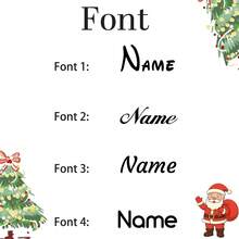 Custom Santa Hand Family Christmas Ornament, Personalized 2-7 Names Hanging Decor, Festive Christmas Tree Decoration, Customized Holiday Home Pendant, Customizable Family Keepsake Gift, Christmas Gift, Gifts For Family And Friends, Room Decor - Style E - View 3