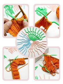 [30pcs/Pack]V-Shaped Twisted Knitting Needles, Includes 3/4/5mm Three Sizes, Smooth Round Tips, Suitable For Different Yarn Thicknesses, Fits Various Twisted Knitting Needs - V-shaped Crochet Hook 3-piece Set - View 9